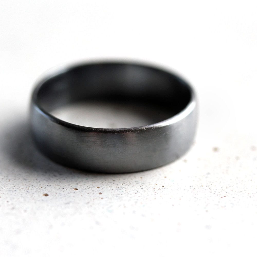 Blake's Men's Sterling Silver Ring with Baguette Purple