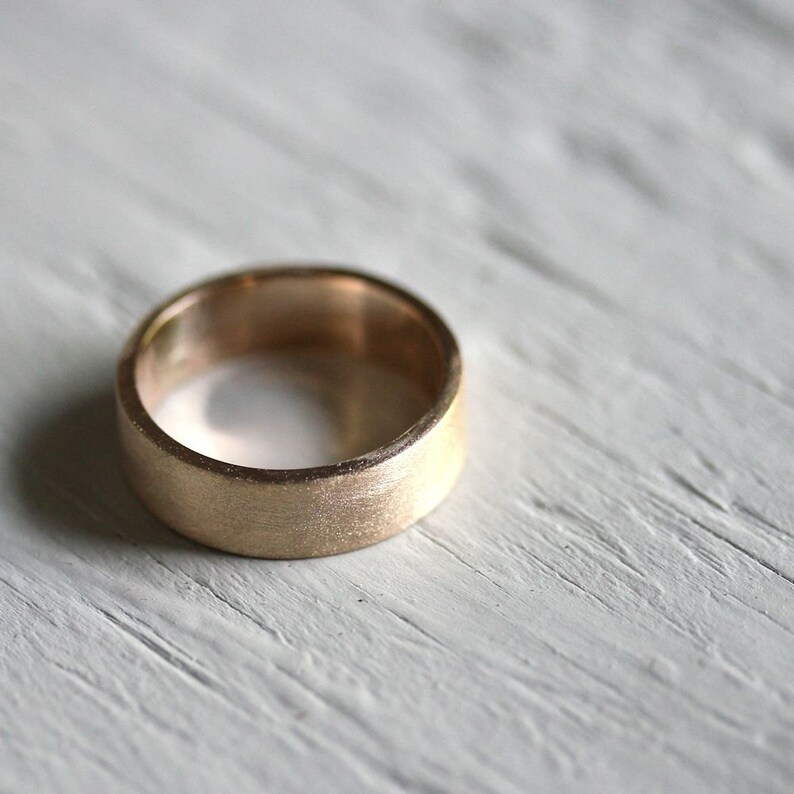 etsy mens gold wedding bands