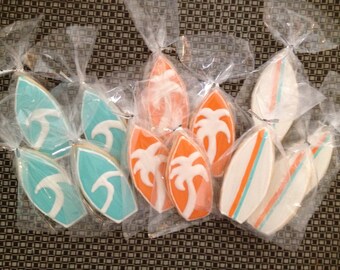 Surf Board Sugar Cookies
