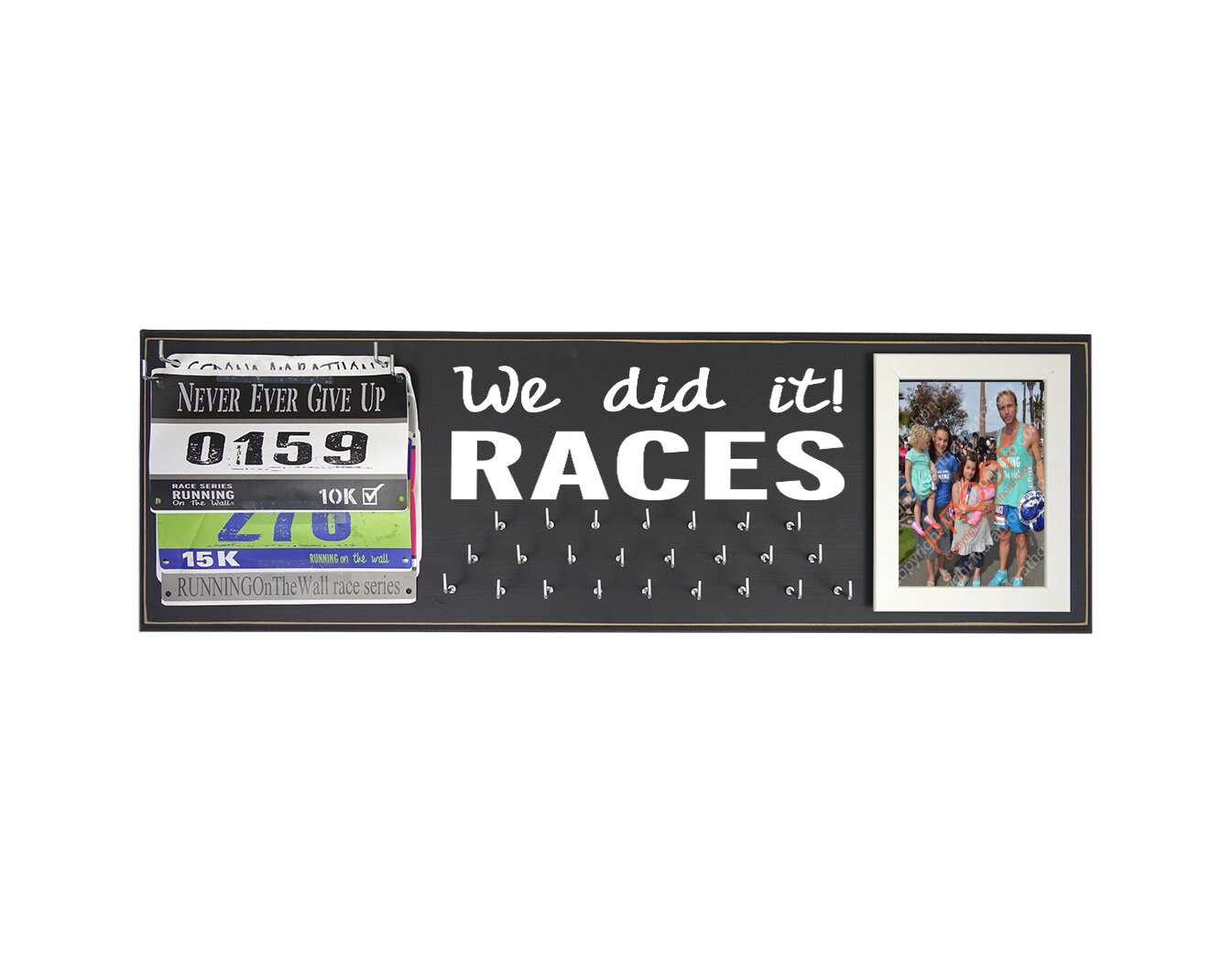 5K and 10K Race IT Never GETS Easier Running Gear Running Medal and bib Holder Runners Gifts for Girls Medal Display Rack You JUST GET Stronger RunningOntheWall Marathon Medal Hanger 5K and 10K Race IT Never GETS Easier Running Gear Running Medal and bib Holder Runners Gifts for Girls Medal Display Rack You JUST GET Stronger RunningOntheWall Marathon Medal Hanger