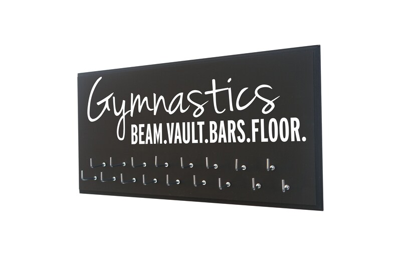 Gymnastics Medal Display Rack Beam Vault Bars Floor Etsy