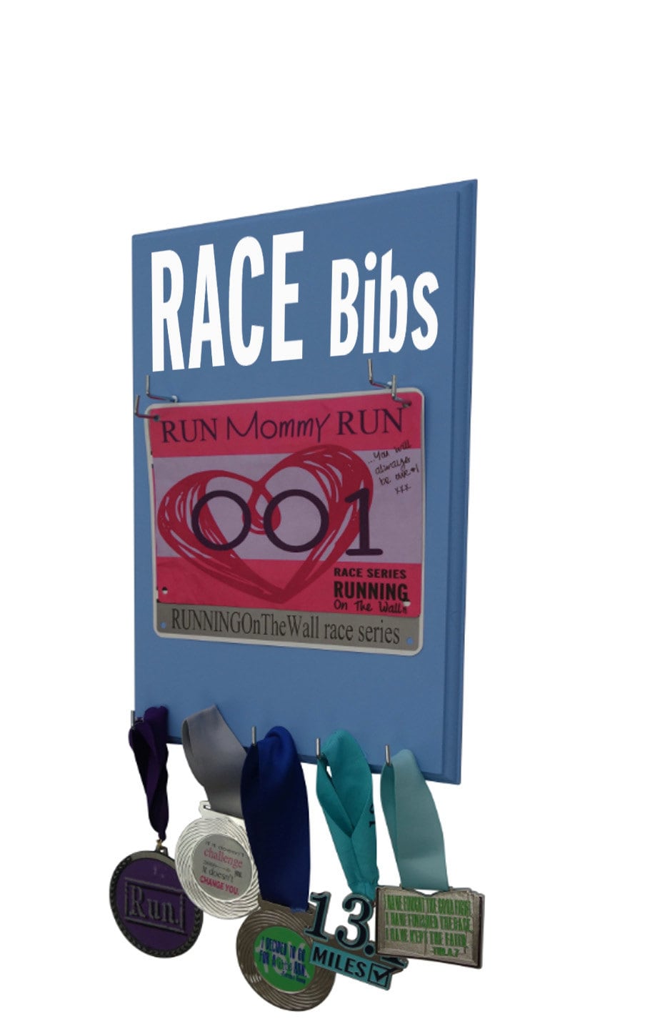 Show your Race Bibs with a Difference Running bib Hanger Etsy