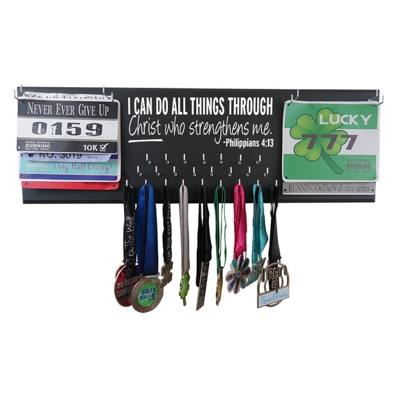 5K and 10K Race IT Never GETS Easier Running Gear Running Medal and bib Holder Runners Gifts for Girls Medal Display Rack You JUST GET Stronger RunningOntheWall Marathon Medal Hanger 5K and 10K Race IT Never GETS Easier Running Gear Running Medal and bib Holder Runners Gifts for Girls Medal Display Rack You JUST GET Stronger RunningOntheWall Marathon Medal Hanger