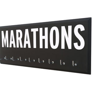 Marathon medals holder: running marathons, marathon gifts, marathon runners, marathons awards, marathon medal display, marathon medal rack image 1