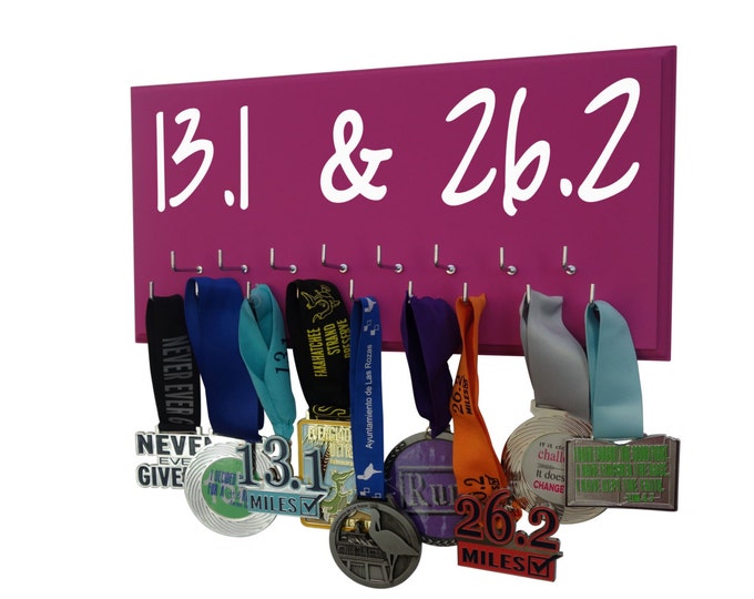 A successful Runner deserves a Medals Display Rack to display all is half-marathon and marathons race medals