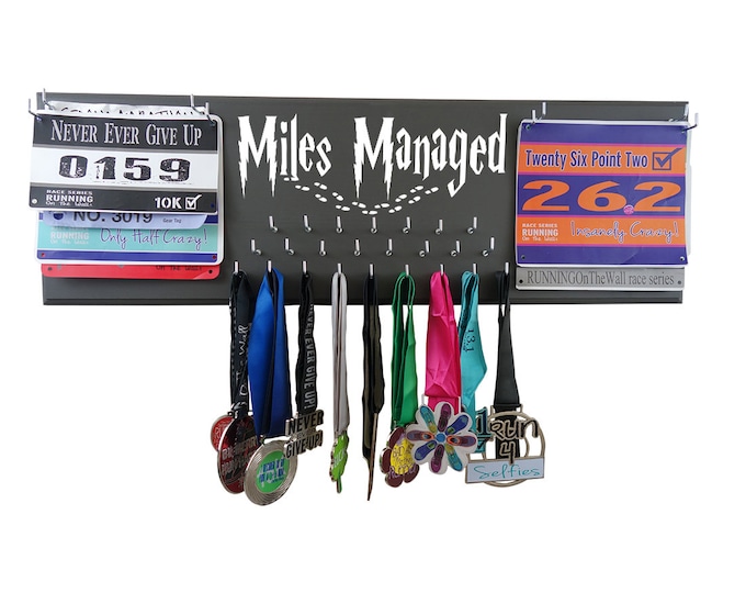 Marathon Medals Holder | Display Your Running Medals in Style | Miles Managed