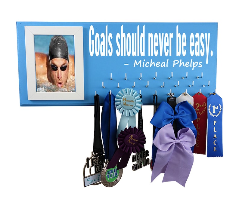 Swimming Swimming Awards Ribbon Holder Swimming Ribbon Etsy