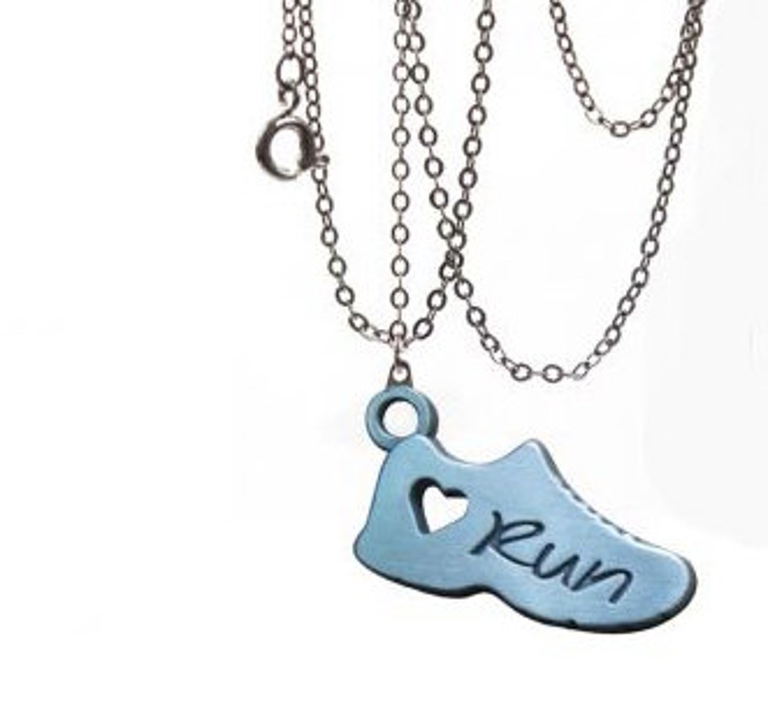 Running Necklace Running Jewelry Gifts for Runners Heart Etsy