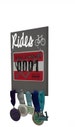 Bike: cycling medals and bibs display - For those who love Biking and racing - also available in bold font 