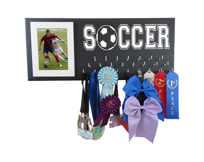 Gift for Soccer Players, Soccer Medal holder, Soccer gift