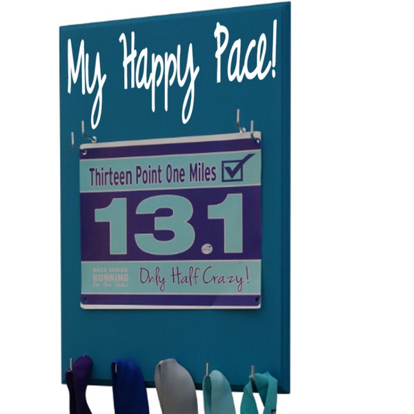 Running bib holder: My happy pace