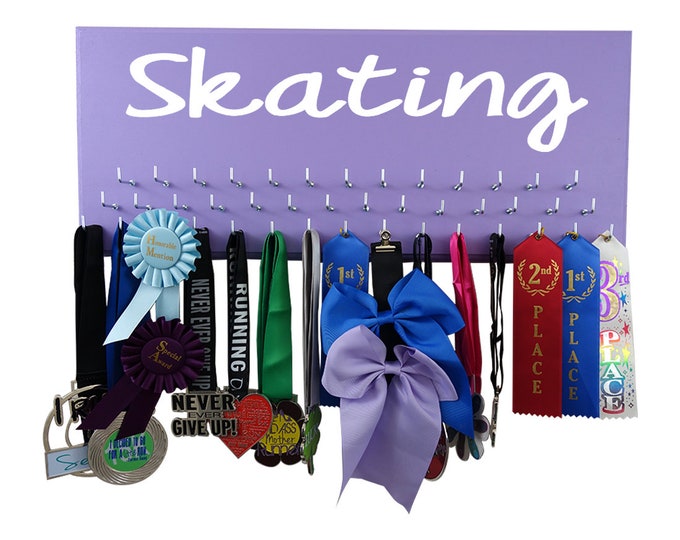 Skating medals display, display for skating awards, skating gifts, ice skating, skating, skating party, skating gift