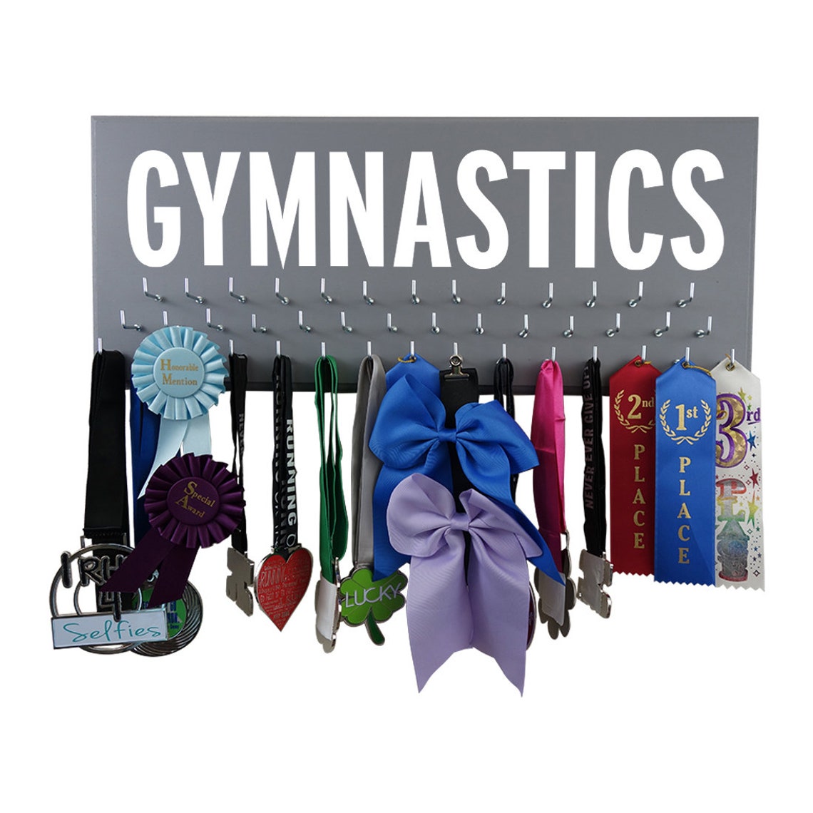 Gymnastics Awards Holder Ribbons Hanger Medal Display Rack Etsy