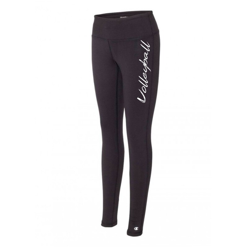 Volleyball Legging Black Tights for Volleyball Players Etsy