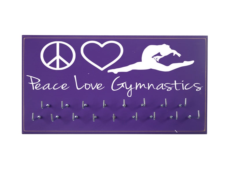 Gymnastics Medal Holder Gymnastics Ribbon Holder Gymnastics Etsy