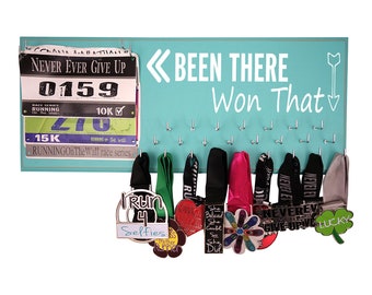 Find the perfect running gifts - Medal hangers for runners, Been there Won that arrows graphic