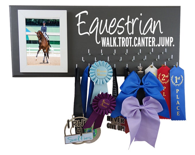 Equestrian Medals and Ribbons Holder Horseback Riding Etsy