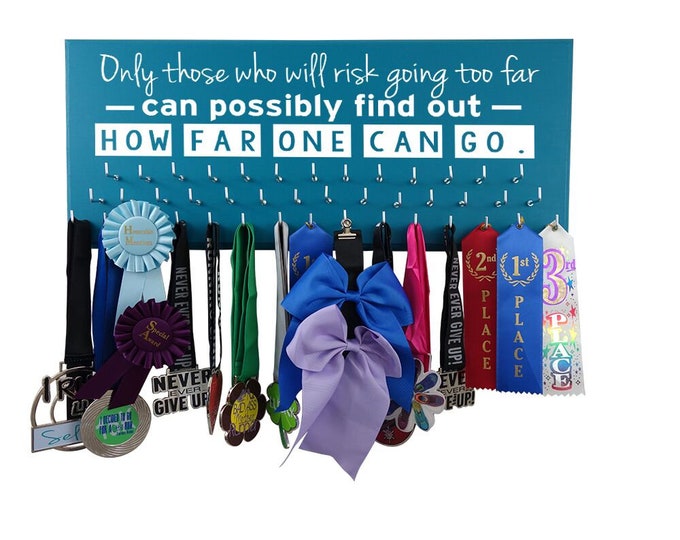 Running medal hanger, Running Medal Holder and Race Bib Hanger only those who will risk going too far. Now Show It Off