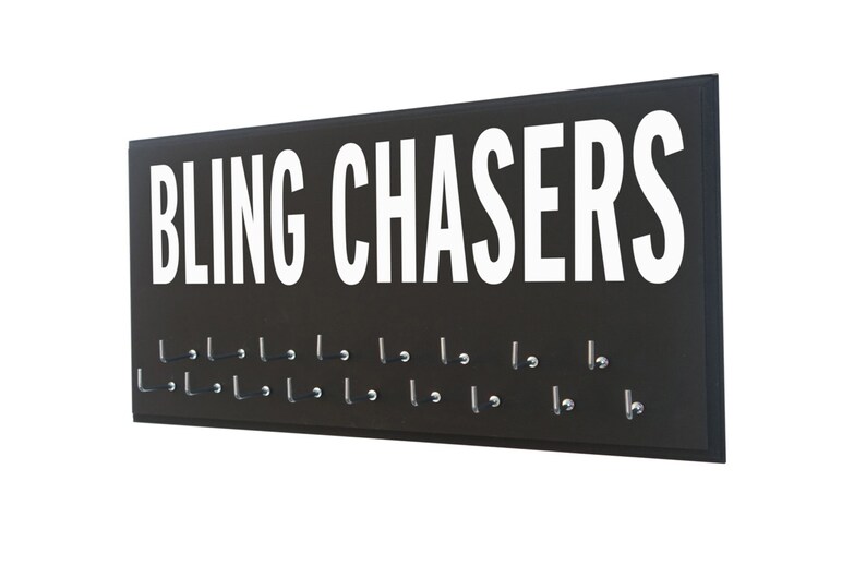 running medals hanger : unique medals hanger For the bling chasers out there running 5k, 10k, half and full marathon image 1
