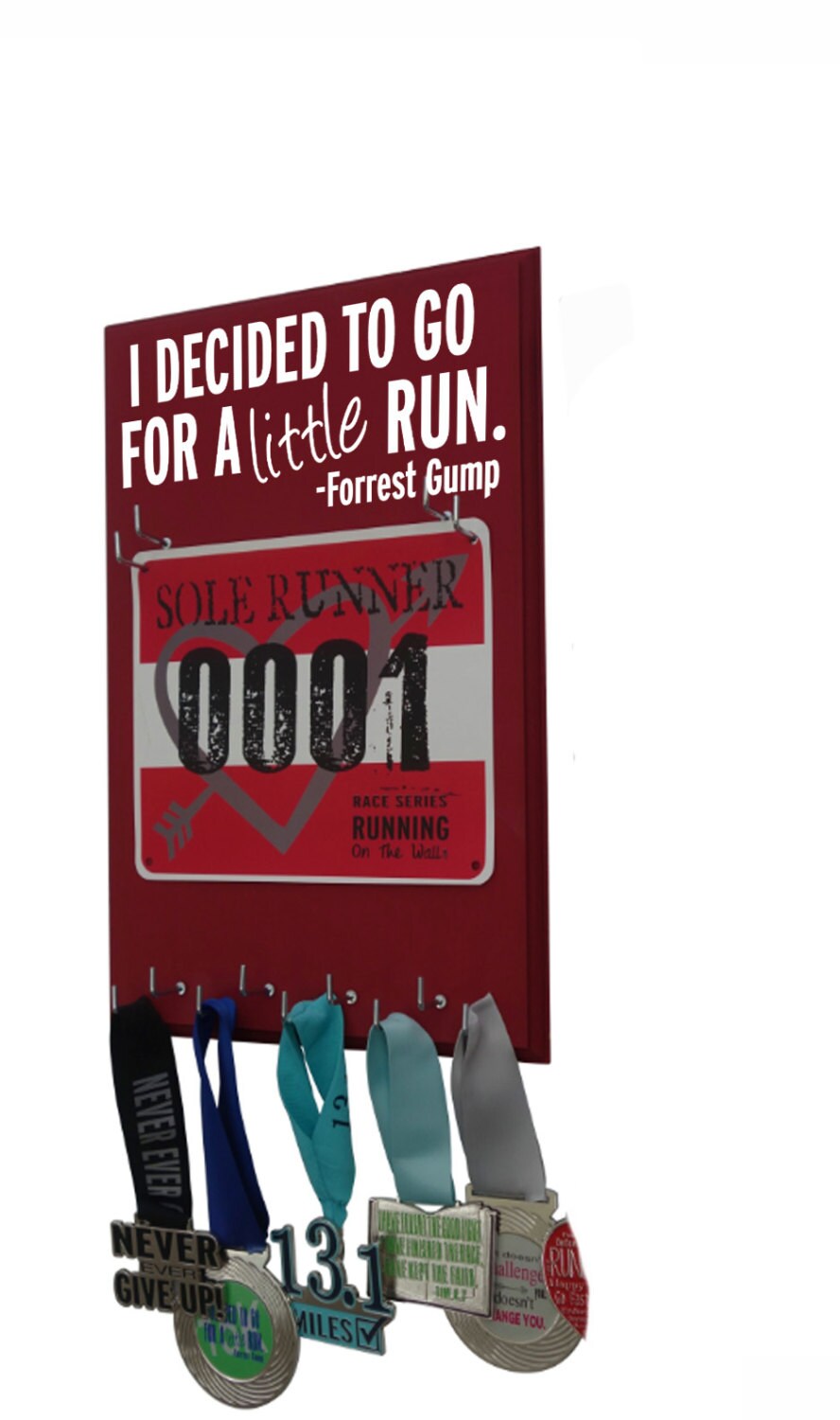 Forrest Gump Race Bib Holder and Medal Hanger I Decided to - Etsy India