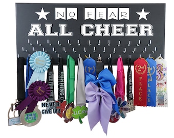 Cheerleading gifts, Personalized cheerleading gifts, Cheerleading medal holder, Cheer medal holder, Cheerleading bows hanger & display rack