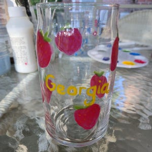 Personalized Strawberry Tumbler