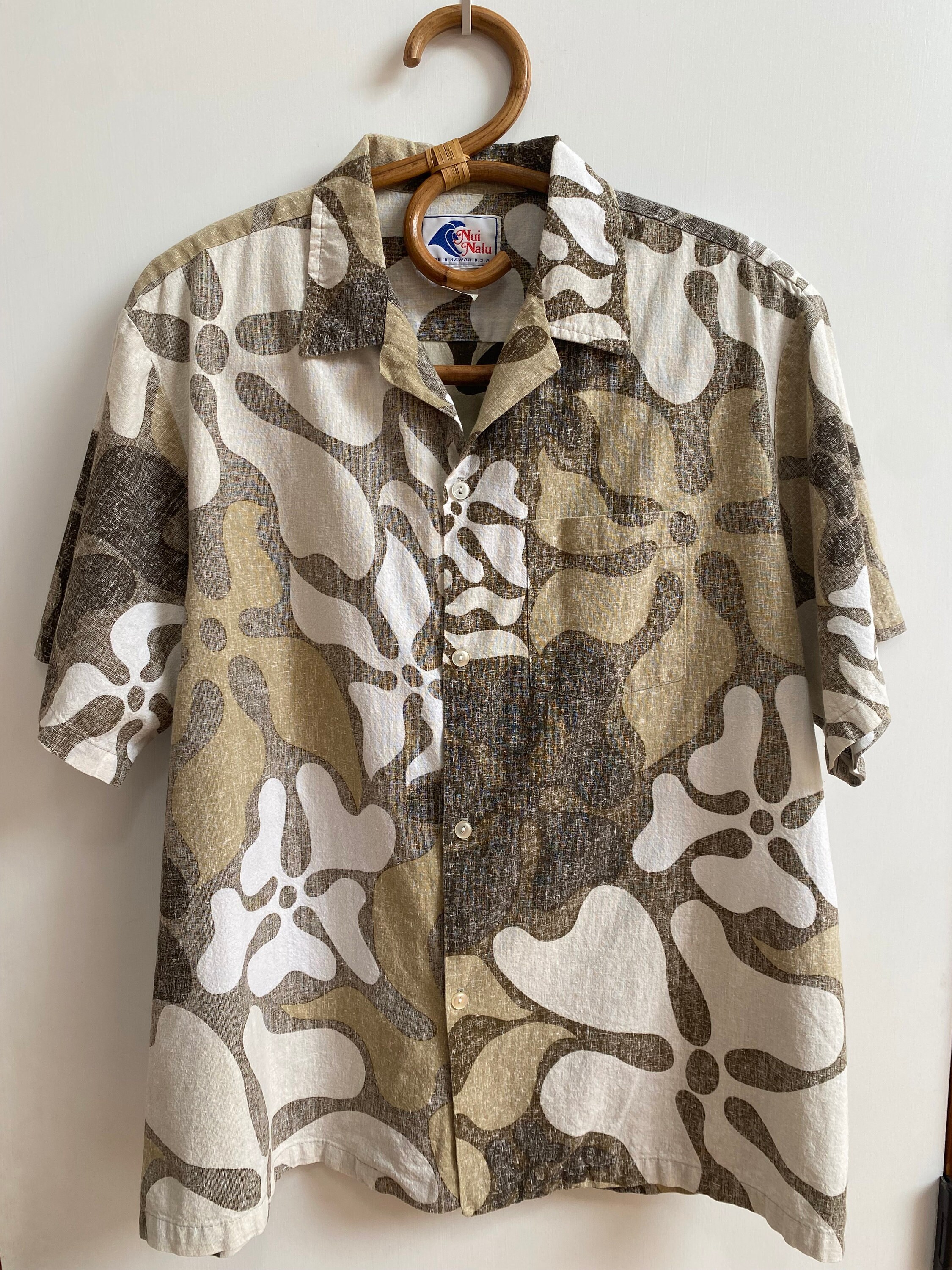 90s ハワイ製 Nui Nalu フラガール アロハシャツ ヴィンテージ 14 Nui Nalu Shirt - Etsy
