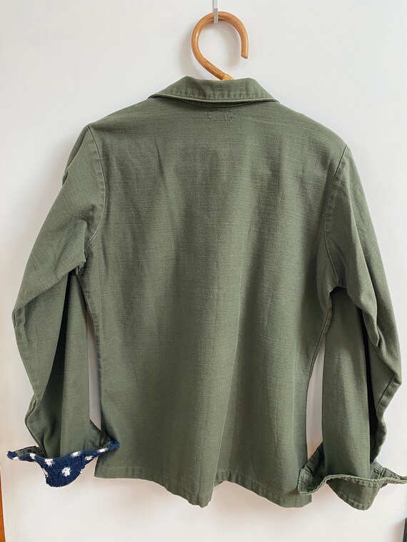 VINTAGE US ARMY Fatigue Utility Shirt Size 14 1/2 x 33 View 5