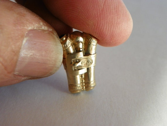 Antique Gold String -Tie Slider - image 2