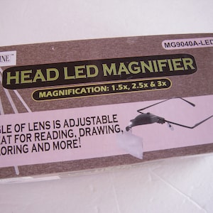 CLOSEOUT   Multi-Strength Head Magnifier w/ LED Light