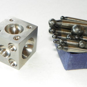Dapping Block & 12-pc. Punch Set