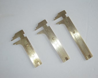 Brass Sliding Calipers --- Choice of 3 sizes