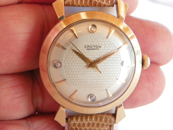Croton Vintage Men's Watch With Diamonds - Gem