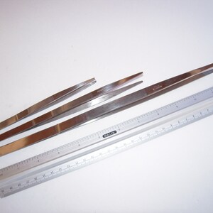 CLOSEOUT !   3-Piece Set of Utility Tweezers---6&quot;--8&quot;--12&quot;