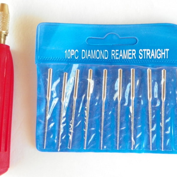 Diamond Bead Reamers (10) With or Without Handle