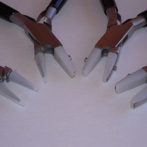 Nylon Jaw Mini Pliers Complete w/Replacement Jaws---Choice of Round, Flat, Chain or Rd./Flt.  Jaws