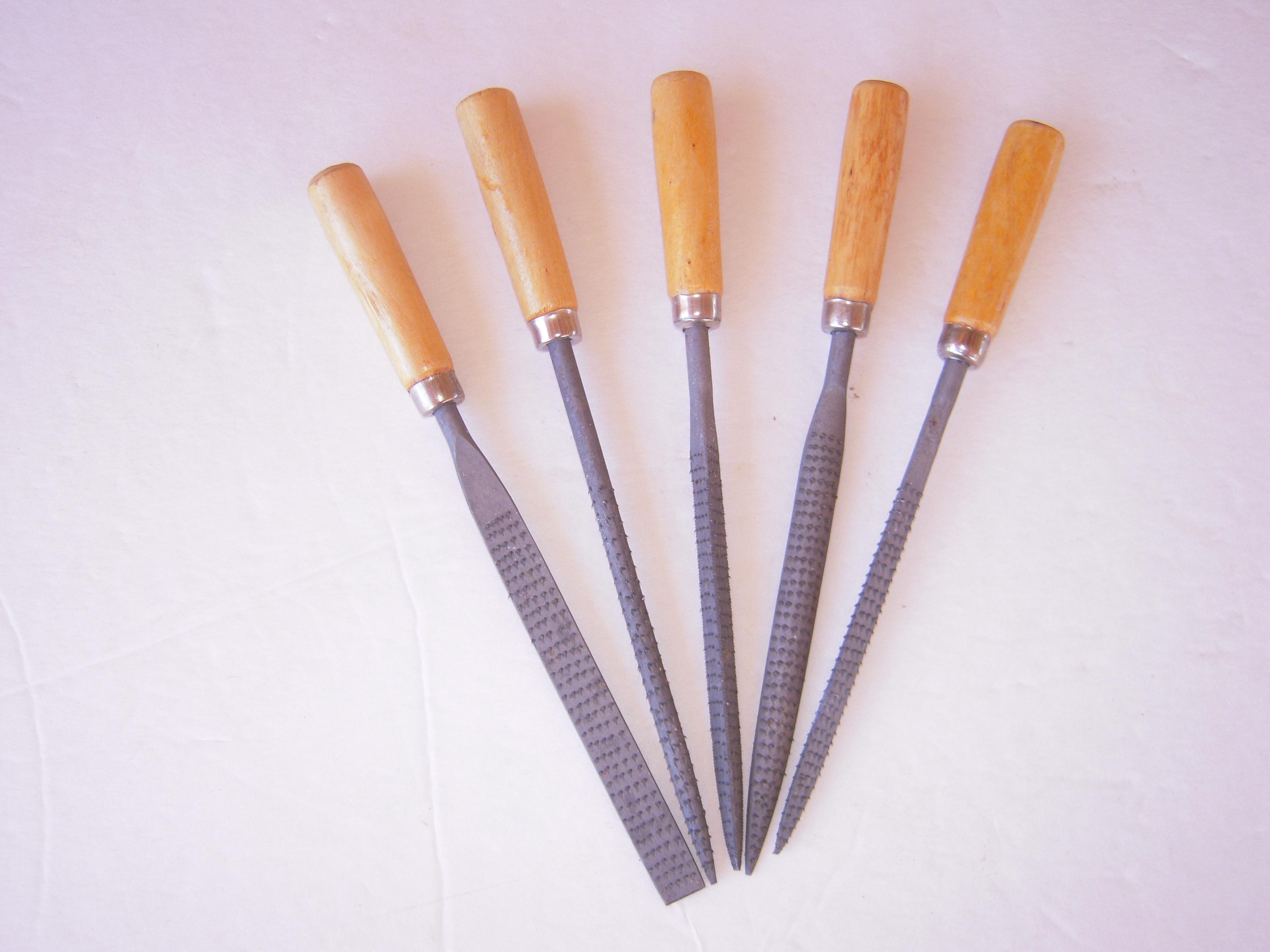 Rasp File Types Rasp File Set--choose 10 Pc. Needle Files or 5 Pc. Hand Files - Etsy