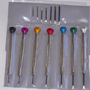 Jeweler And Watchmaker Screwdriver Set---7-piece with EXTRA TIPS