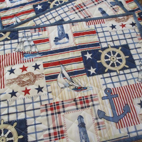 Nautical Placemats Etsy