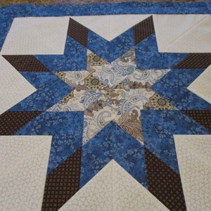 unfinished quilt top Lonestar quilt top unfinished quilt mini wall quilt table topper unfinished wall quilt star quilt top