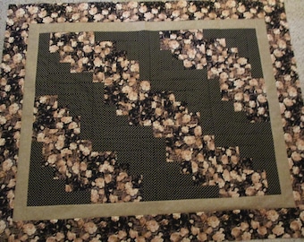 unfinished quilt top and table topper set quilt top log cabin quilt top handmade quilt top lap quilt top