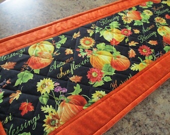 table runner quilted table runner fall table runner pumpkin table runner farmhouse table runner country table runner