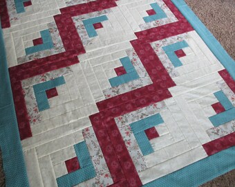 unfinished quilt top log cabin quilt top farmhouse quilt top primitive quilt top lap quilt top floral quilt top patchwork quilt top quilt