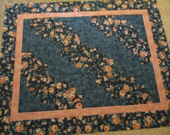 unfinished quilt top and table topper set quilt top log cabin quilt top handmade quilt top lap quilt top