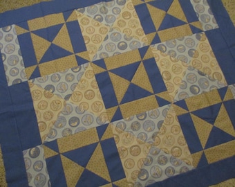 Edredón de algodón con patchwork para decoración infantil (104 x 120 cm)