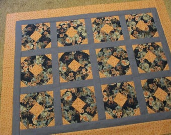unfinished quilt top modern quilt top floral quilt top baby quilt top patchwork quilt top handmade quilt top lap quilt top