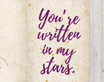 Constellation Anniversary Card | Galaxy Love Story (4x6 Physical Card)