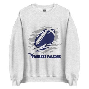 Fairless Falcons Football Sweatshirt | Unisex Crewneck Team Pullover | School Spirit Shirt | Game Day Football Fan Gear | Falcons Apparel