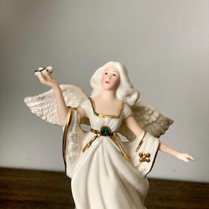 Lenox “My Own Guardian Angel” Figurine – May Birthstone Angel, Porcelain with Gold Accents