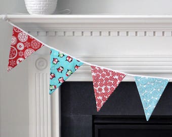 Merry Little Christmas Bunting & All-Year Reversible